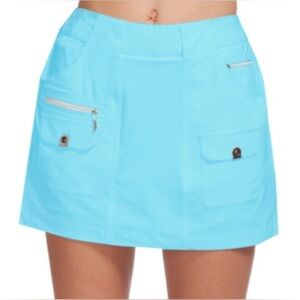 Jamie Sadock Oasis Blue 15” Length Skort Size 16 NWT!